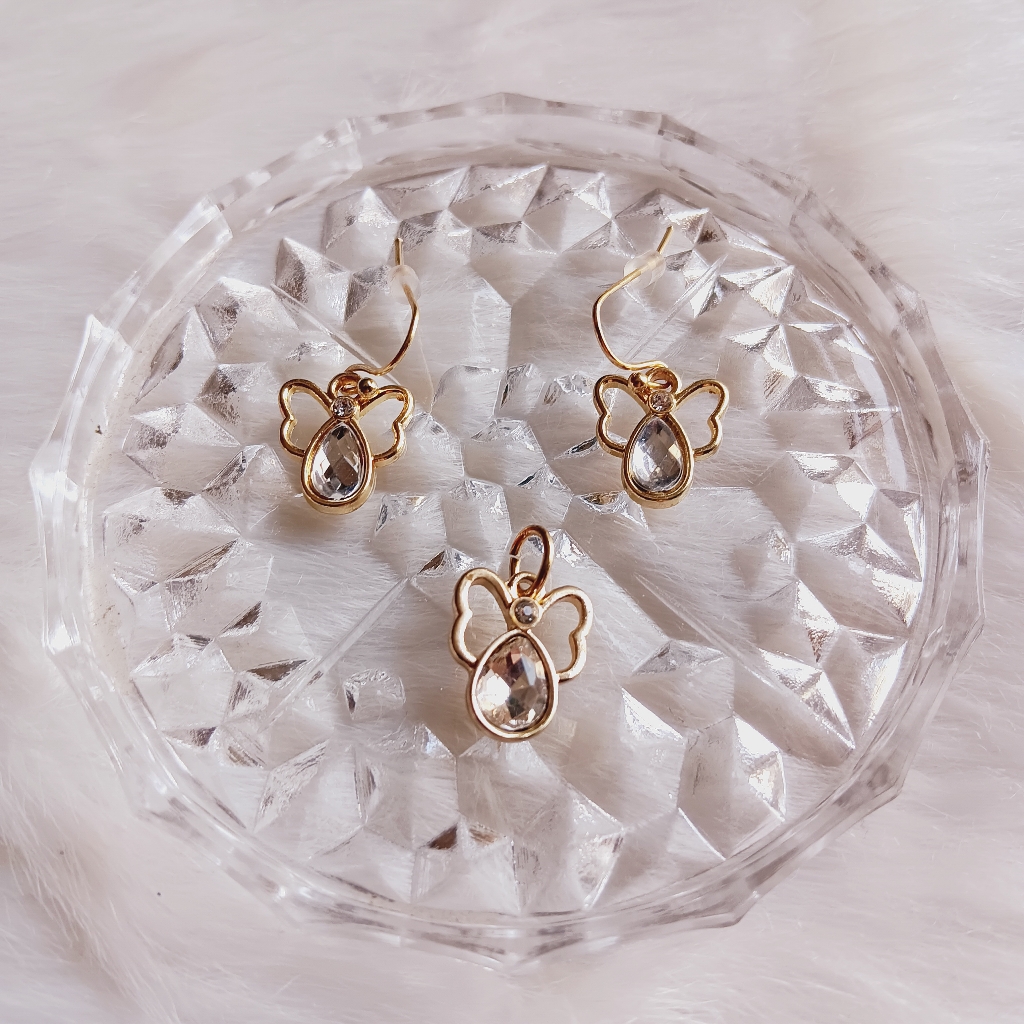 Christmas Snow Angel Jewelry Set 3 Pc